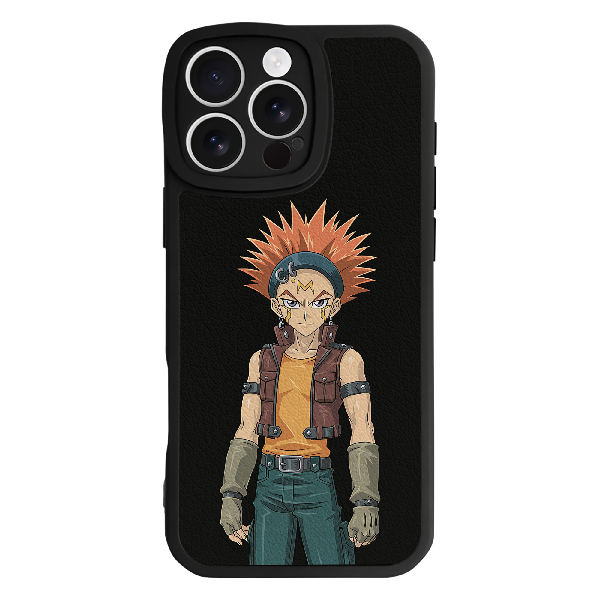 （画像用） 遊☆戯☆王 Yu-Gi-Oh! 【iPhone 16シリーズ対応】シリコンスマホケース（レザー調） 材質：シリコン